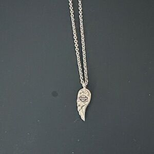 Harley-Davidson Silver Wing Pendant Necklace
